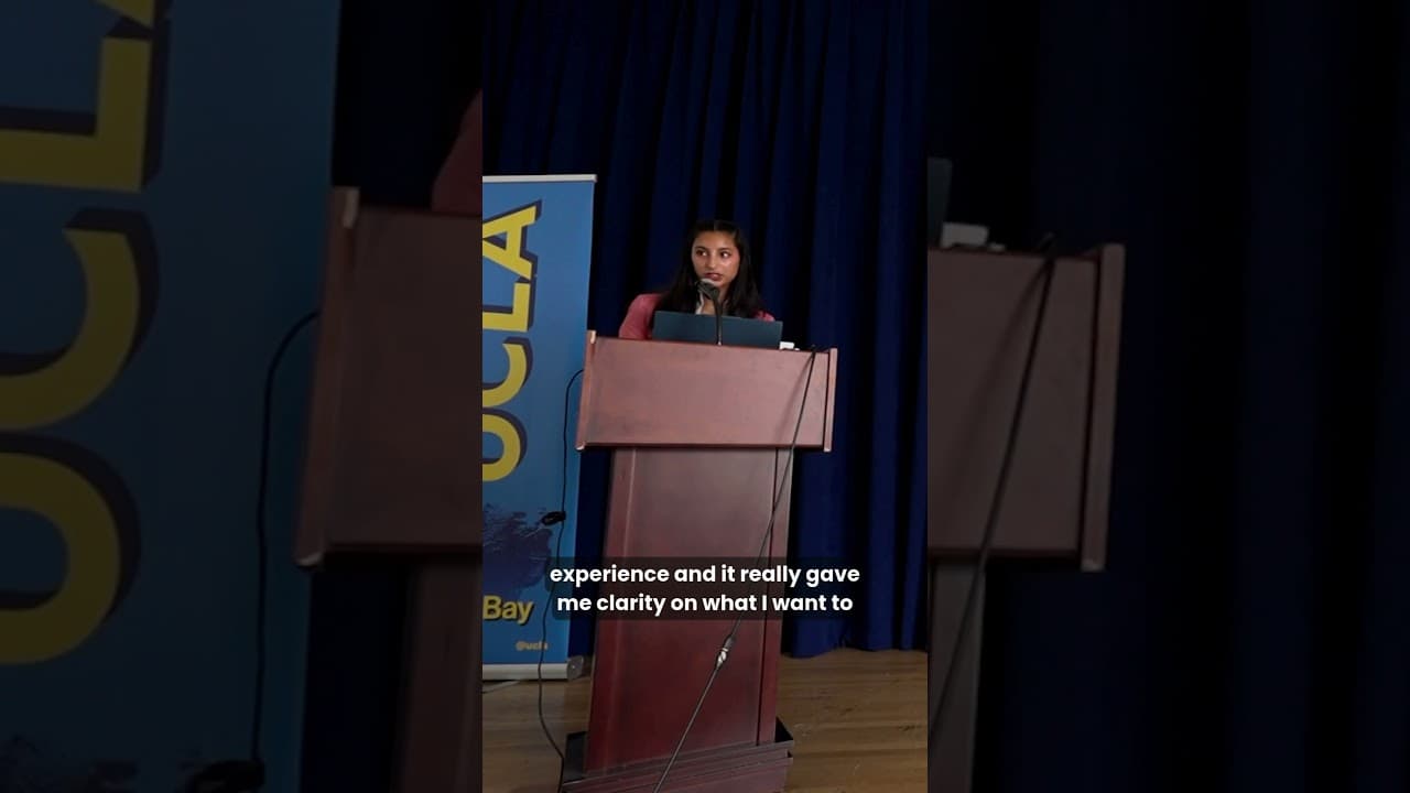 Riya presenting Biomedical Research project at Lundquist Institute